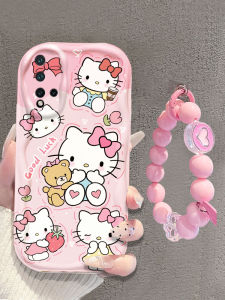 Honor 20/20S/20PRO Cute Cartoon Silicone Phone Case Womens New Style Bracelet Full Cover Soft Shell Protective Cover Anti-Fall