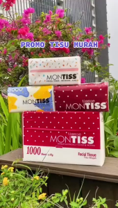 [6 PACK] Montiss Facial Tissue 2 Ply 150 Sheets - Daya Serap Tinggi & Kuat