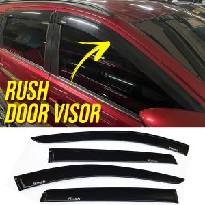Toyota Rush 2018-2026 Door Window Visor THICK DARK BLACK - 4pcs