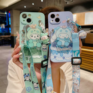 Applicable to Vivo Y200 Y97 Y93 Y95 Phone Case Cinnamoroll Babycinnamoroll Y89/Y85 New Arrival Y83 Flexible Glue Y81s Couple Y100i All-Inclusive Y70s Fall Protection Strap Banana Pacha Dog Soft Case