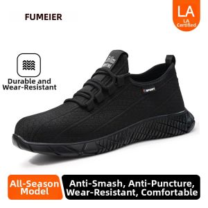 GUYISA | Mens Light Protective Safety Shoes Steel Plate Insulation Anti-smash Anti-puncture Wear-resistant