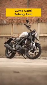 SELANG REM AEROX ABS TDR ORIGINAL ABS SILVER BLACK CARBON