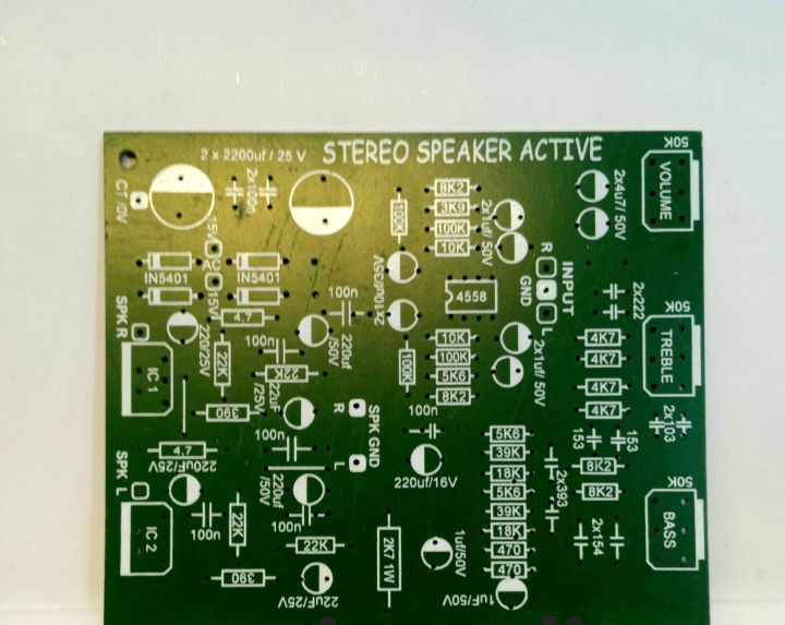 pcb power amplifier stereo aktif speaker tda 2030 2050 | Lazada Indonesia