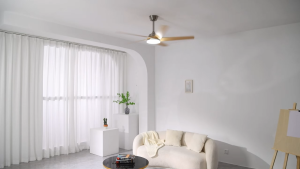 Modern and simple 52-inch ceiling fan light ABS fan with remote control 6 speeds DC motor variable frequency all-copper motor adjustable light suitable for living room dining room bedroom home and other uses.