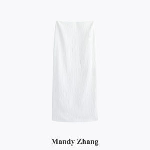 Texture Off-shoulder Elegant Minimalist Design Top White