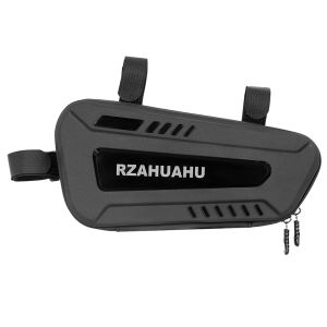 【Chinatera】Top Tube Bike Bag Waterproof Bicycle Top Tube Bag Hard Shell Bicycle Frame Storage Bag for Cycling Accessories