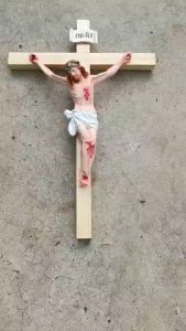 THÁNH GIÁ CHÚA CHỊU NẠN thánh giá gỗ tượng nhựa composite - BỘ TƯỢNG CÔNG GIÁO