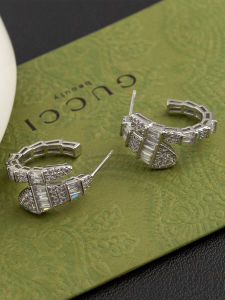 Trendy Luxury Snake-Shaped Earrings for Women Full of Diamonds Zirconium Stone Design High-End Feelings Internet Celebrity New 2025