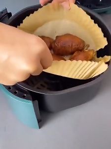 Air Fryer Parchment Paper Liners Non-Stick Disposable Paper Tray Barbecue Plate Food Oven Kitchen Round Baking Paper