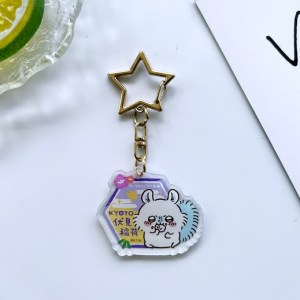 Chiikawa "Fu Jian He" New Arrival Acrylic Keychain Ji Ikawa Xiao Ba Creative Pendant