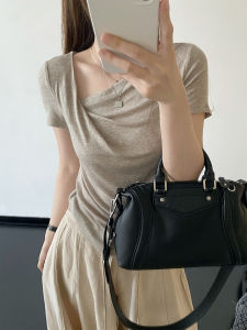 Skinny High-Elasticity Leisure Short Sleeve T-Shirt