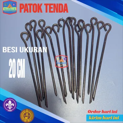 Patok Tenda Besi / Pasak Tenda Pramuka Ukuran 20 cm
