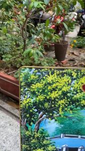 Tranh Tri Ân Thầy Cô nhân dịp ngày 20/11 chất liệu in gỗ tráng gương có bọc viền