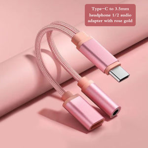 Kaynes | Type-C Port To Audio Jack With Dongle Cable Cord Multiple Colors Easy Transfer 2 In 1 USB To 3.5mm Headphone And Charger Adapter