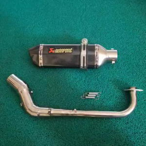 Mio i 125 Sporty or Soulty Soul i 125 Stainless Elbow with Akrapovic Long 51mm - Motorcycle