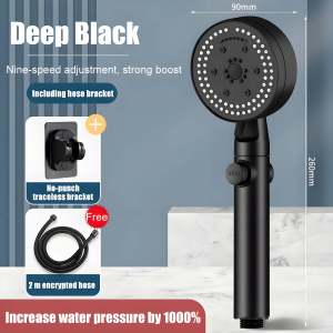 9 working modes High Pressure Shower Head With Filter Saving shower head high pressure Pressurized Hand Shower Head does not irritate the skin shower set Enjoy a hotel-grade bathroom shower rain set 花洒喷头