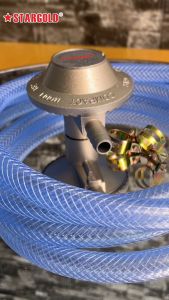 STARGOLD SIRIM Safety ( Complete Set)  Low Pressure Gas Regulator With PVC 1.5M Hose | Model : SG-115M | SIRIM Approved |
