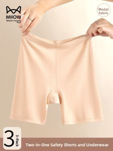 Miiow | Womens Seamless Safety Pants Summer New Style Bottoming Trousers Abdomen Lifting Butt Enhancing No Roll Edge Underwear