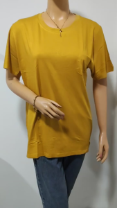 KAOS JUMBO ROUND NECK ATASAN WANITA POLOS LENGAN PENDEK CEWEK BIG SIZE 2XL 3XL MURAH BAHAN ADEM