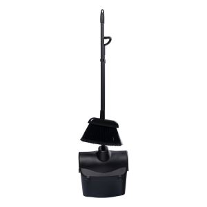 EZWEEP ZILV Dustpan and Broom Set PP Steel Black TP551