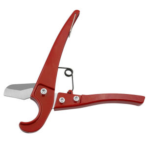Plastic Tube Snips PVC PPR Pipe Cutter 65Mn Steel Blade Replaceable Blades Tail Lock Design Aluminum Alloy Body