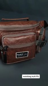 Tas Selempang Pria POLO AMSTAR Bahan Kulit PU Tas Pinggang Pria dan Wanita Tas Pinggang Tas Pinggang Waistbag Import Tas Tactical Tas Outdoor