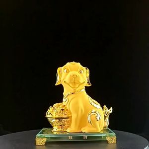 金沙十二生肖摆件 9cmX6cm 12生肖鼠牛虎兔龙蛇马羊猴鸡狗猪工艺品 天外人师傅开光 Thean Y Nang
