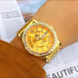OPK Watch For Mans Original Waterproof 2026 New Style High Quality Fashion Business Stainless Steel Calendar Luminous Quartz Watch