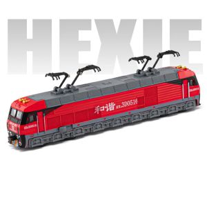 Mô Hình Xe Lửa Điện DONGFENG HEXIE Tỷ Lệ 1:87 Có Đèn Nhạc 4 Cửa Mở Làm Bằng Hợp Kim Đúc Đồ Chơi Giáo Dục Cho Trẻ Em