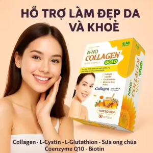 NNO COLLAGEN gold Viên uống sáng da hỗ trợ làm mờ nám sạm tàn nhang hộp 30 viên