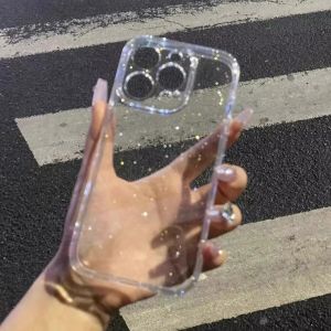Luxury Glitter Bling Soft Phone Case For Xiaomi 17T Pro 17 Pro 17 Pro Max Silicone Anti-Drop Transparent Clear Protective Cover