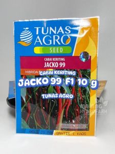 Benih Cabai Merah Keriting Jacko 99 F1 10 gram Tunas Agro dataran rendah menengah tinggi bibit biji cabe cabean kriting hydroponik hidroponik