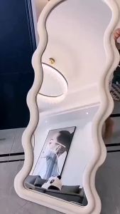 (READY STOCK) WAVE DRESSING MIRROR STANDING/CERMIN BERDIRI/MIRROR MODERN STYLE/INST MIRROR STYLE