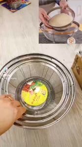 Rổ Lưới Inox Vo Gạo Cao Cấp Inox Ko Gỉ tiện lợi sử dụng