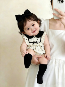 Sweet Dots Baby Girl Summer Outing Clothes