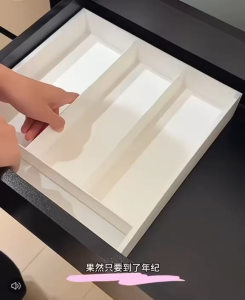 Ⓜ️ZEROIDEASⓂ️ HIPS Expandable Drawer Organizer Trays Drawer Divider Organizers Box Cosmetics Organizer Trays Stationery Organizer Box Desk Drawer Organizer Trays Kitchen Drawer Organizers Trays Kitchen Utensils Sorting Trays Drawer Organizer Box