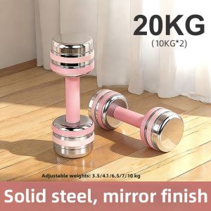 TEZEWA | Adjustable Solid Steel Plated Dumbbell
