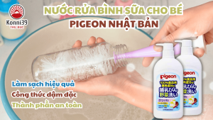 NƯỚC RỬA BÌNH SỮA CHO BÉ  SƠ SINH PIGEON NHẬT BẢN (CHAI 800ML)