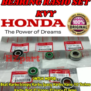 BEARING RASIO SET KVY ASLI ORIGINAL HONDA BEAT/SCOOPY/SPACY/VARIO 110 TECHNO KUALITAS ASLI 100% ORI.