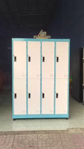 [SẮT DÀY LOẠI 1]Tủ locker sắt 8 cánh lớn có khóa đựng đồ sinh viên kí túc xá có thanh treo đồ rộng cao 1m8 ngang 1m2 sơn tĩnh điện