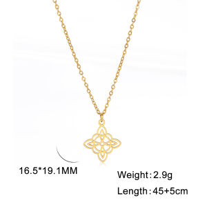 Skyrim Witch Knot Pendant Necklace Stainless Steel Choker Necklaces Vintage Amulet Witchcraft Jewelry Valentine Gift for Women
