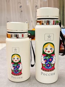 Portable Large Capacity Thermal Insulated Water Cup LED Temperature Display Car Sports Business Gifts Stainless Steel Cup