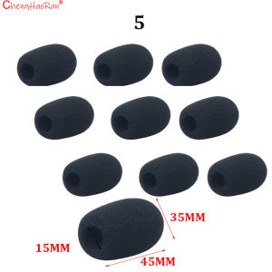 ChengHaoRan 10/50PCS/Lot Mini Microphone Foam Cover Thickened Sponge Windproof Blowout Loudspeaker Cover  Replacement Parts