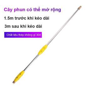 Cần Rút Tưới Hoa Inox Cần Phun Tưới Cây Dài 3m. Cần Phun Xịt inox Rút Dùng Cho Bình Phun Xịt Thuốc