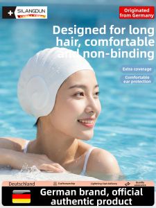 SILANGDUN | Silicone Waterproof Adult Swimming Cap for Long Hair Extra Large Head Circumference Not Tight