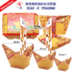 金银纸 招财五路财神金元宝粒 五路元宝  大中小 18粒 摺便天公金 初一十五叠宝 初九拜天公 孝濟神料  Joss Paper Lucky Five God of Wealth Gold Ingot Granules Large Medium and Small Bai Tian Gong Worship Replenish the treasury