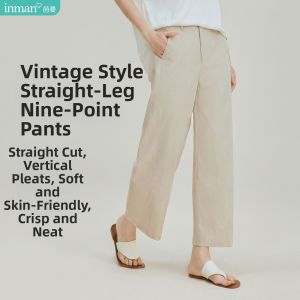 INMAN | High Waisted Slim Fitting Commute Pants