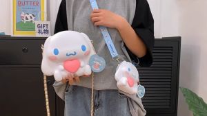 Tas Silikon Anak-anak Cinnamoroll/ tas kartun lucu /Dompet koin bayi Tas  lucu karakter sanrio/Shoulder  bag cute untuk anak / Tas Selempang / Sling Bag / Tas Anak Lucu Sekolah