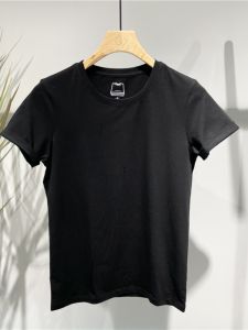 Slim Fit Pure Cotton White Short Sleeve T-Shirt round Neck Mens Youth Fashion Basic Solid Color Summer New Arrival Top