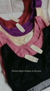 Miniset Bra RAJUT Polos Tanpa Busa Miniset Rajut Sport Bra